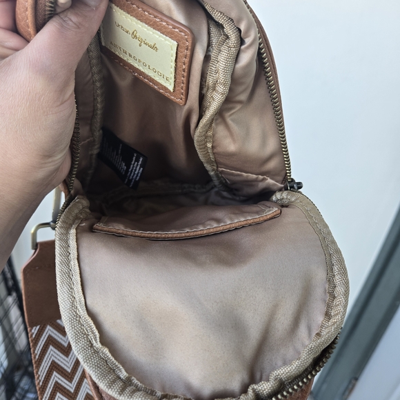 Anthropologie Tan Leather Crossbody Bag - Picture 8 of 14
